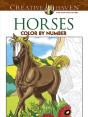 Creative Haven Horses Color By Number Coloring Book - Preview