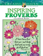 Creative Haven Inspiring Proverbs Coloring Book - Preview