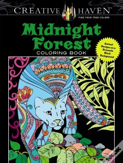 Capa do artigo Creative Haven Midnight Forest Coloring Book