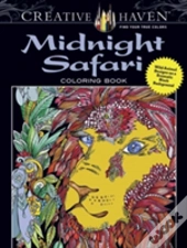 Creative Haven Midnight Safari Coloring Book