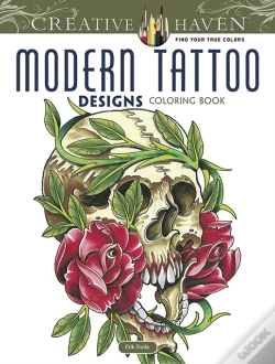 Capa do artigo Creative Haven Modern Tattoo Designs Coloring Book