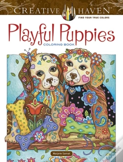 Capa do artigo Creative Haven Playful Puppies Coloring Book
