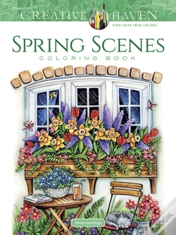 Capa do artigo Creative Haven Spring Scenes Coloring Book