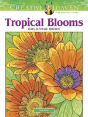 Creative Haven Tropical Blooms Coloring Book - Preview