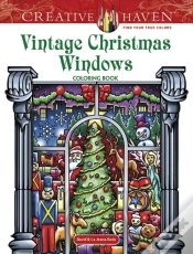 Capa do artigo Creative Haven Vintage Christmas Windows Coloring Book