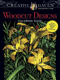 Creative Haven Woodcut Designs Coloring Book - Preview
