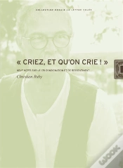 Capa do artigo "Criez, Et Qu On Crie !" Neuf Notes Sur Le Cri D