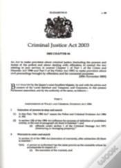 Capa do artigo Criminal Justice Act 2003