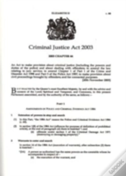Capa do artigo Criminal Justice Act 2003