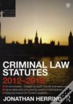 Criminal Law Statutes 2012-2013