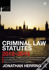 Capa do artigo Criminal Law Statutes 2012-2013