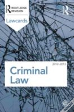 Capa do artigo Criminal Lawcards 2012-2013