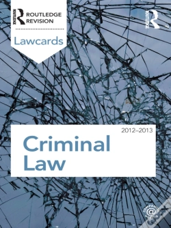 Capa do artigo Criminal Lawcards 2012-2013