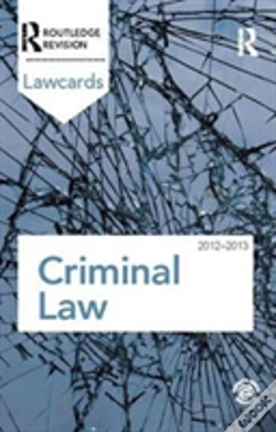 Capa do artigo Criminal Lawcards 2012-2013