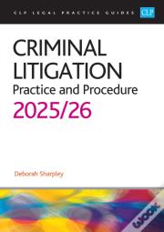 Criminal Litigation: 2025/26