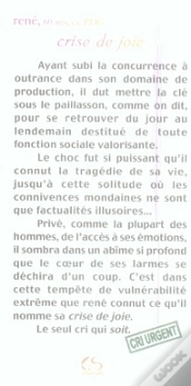 Capa do artigo Crise De Joie