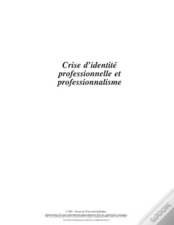 Capa do artigo Crise D'Identité Professionnelle Et Professionnalisme