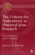 Criteria For Authenticity In Historical-Jesus Research