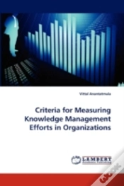 Capa do artigo Criteria For Measuring Knowledge Management Efforts In Organizations