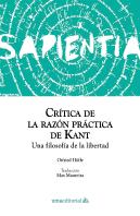 Critica De La Razon Practica De Kant