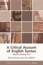 Critical Account Of English Syntax - Preview