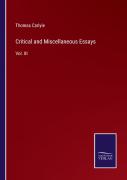 Critical And Miscellaneous Essays