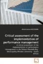 Critical Assessment Of The Implementatio - Preview