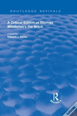 Capa do artigo Critical Edition Of Thomas Middleton'S The Witch