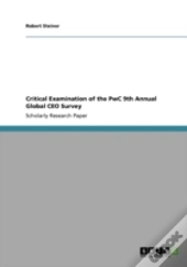 Critical Examination Of The Pwc 9th Annual Global Ceo Survey