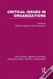 Capa do artigo Critical Issues In Organizations (Rle: Organizations)
