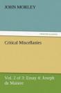 Critical Miscellanies (Vol. 2 Of 3) Essay 4 - Preview