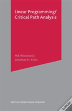 Capa do artigo Critical Path Analysis And Linear Programming
