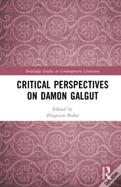 Capa do artigo Critical Perspectives On Damon Galgut