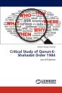 Critical Study Of Qanun-E-Shahadat Order 1984 - Preview