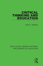 Critical Thinking And Education - Preview