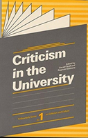 Criticism In The University - Preview