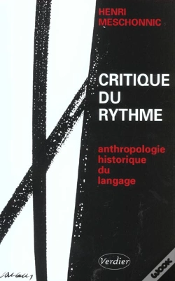 Capa do artigo Critique Du Rythme ; Anthropologie Historique Du Langage