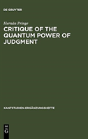 Critique Of The Quantum Power Of Judgment - Preview