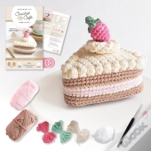 Crochet Cafe Amigurumi Kit Cake Slice
