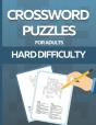 Crossword Puzzle Book For Adults Hard Difficulty - Preview