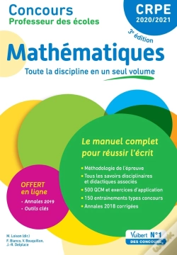 Capa do artigo Crpe ; Concours Professeur Des Écoles ; Mathématiques (Édition 2020)