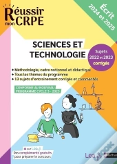 Crpe Ecrit Sciences Et Technologie Epreuve Ecrite D'Application - 2024-2025