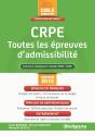 Crpe ; Toutes Les Épreuves D'Admissibilité (2e Édition) - Preview