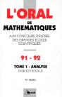 Crus 1991-92 De Mathematiques - Preview
