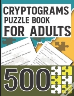 Capa do artigo Cryptograms Puzzle Book For Adults 500