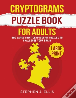 Capa do artigo Cryptograms Puzzle Book For Adults - 500 Large Print Cryptogram Puzzles To Challenge Your Brain