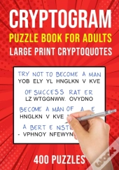 Cryptograms Puzzle Books For Adults