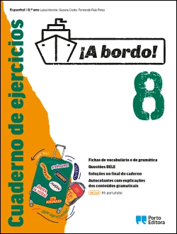 Capa do artigo Cuaderno de ejercicios/Mi portafolio - ¡A bordo! - Espanhol - 8.º Ano