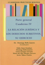 Capa do artigo Cuadernos Prácticos Bolonia. Parte General. Cuaderno Iv. La Relación Jurídica Y Los Derechos Subjeti