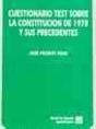 Cuestionario Test Sobre La Constitución De 1978 Y Sus Precedentes - Preview